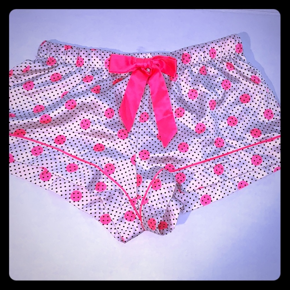 Victoria Secret Polka Dot Satin Lounge Shorts